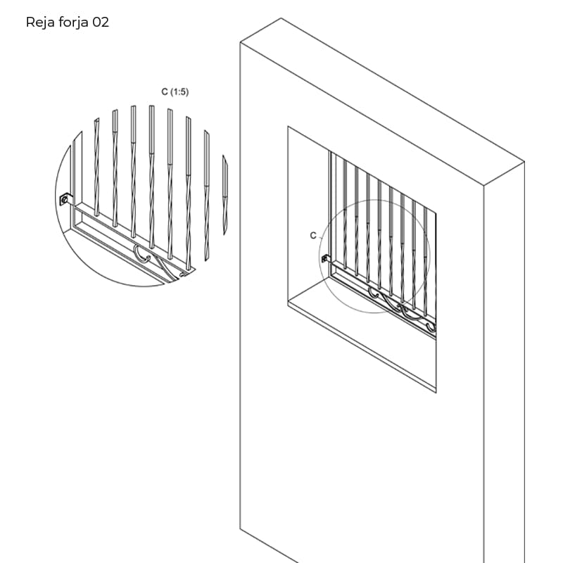 Reja forja 02 - Imagen 3