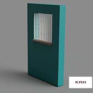Reja sencilla blanca de perfil hierro tubular vertical. rejasonline.tallermetalico.com