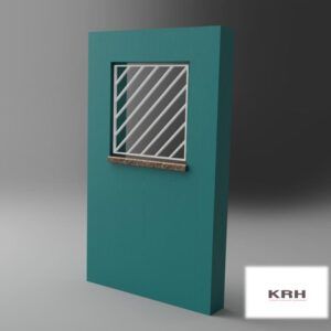 Reja blanca sencilla con marco y tubulares diagonales. rejasonline. tallermetalico.com