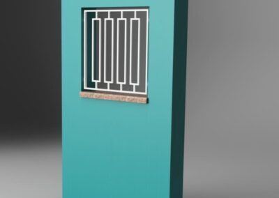 Reja online blanca diseño patrón rectángulos retro